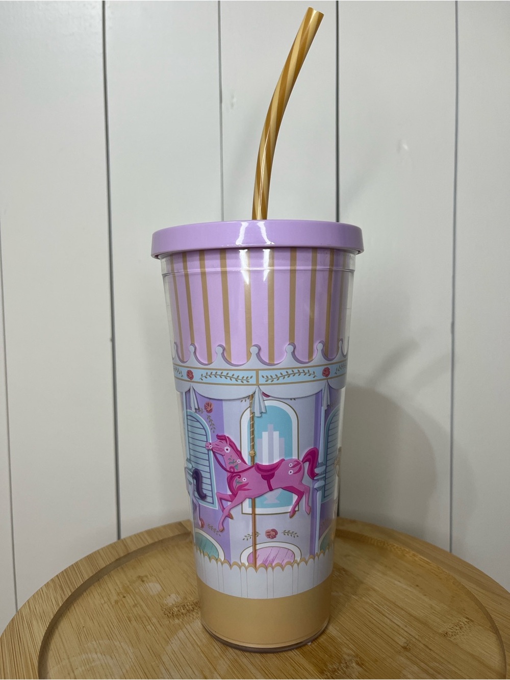Disney Parks Mary Poppins "Magic Fills The Air" Carousel Tumbler NWT